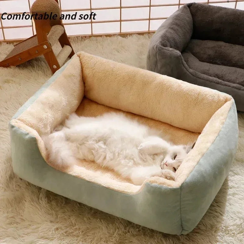 CloudNest Pet Bed™ – Μαλακό Βελούδινο Καταπραϋντικό Κρεβάτι για Γάτες & Μικρούς Σκύλους