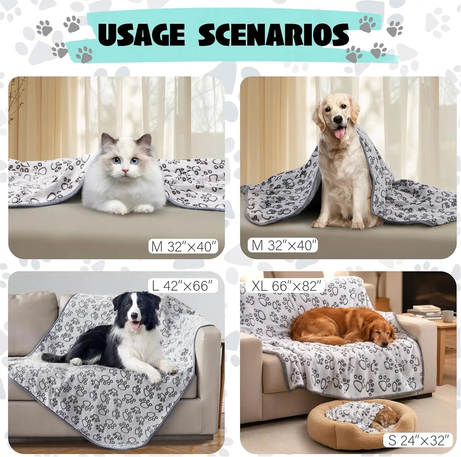 SnugglePaws™ Ultra Soft Pet Blanket